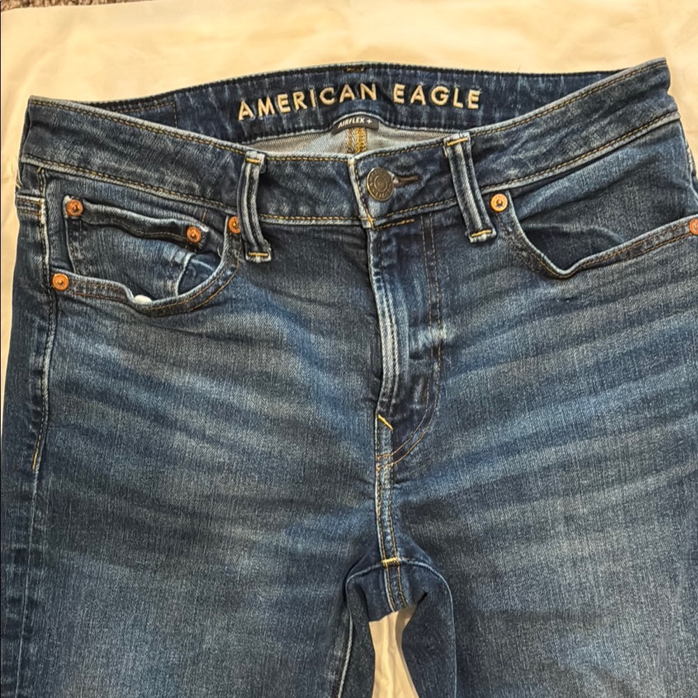American Eagle Outfitters Men’s  Airflex+ Slim Straight Jeans - Picture 4 of 5